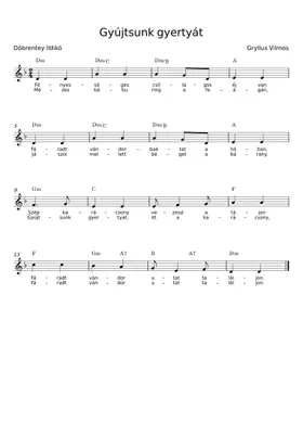 Free Döbrentey Ildikó;Gryllus Vilmos sheet music | Download PDF or print on  Musescore.com