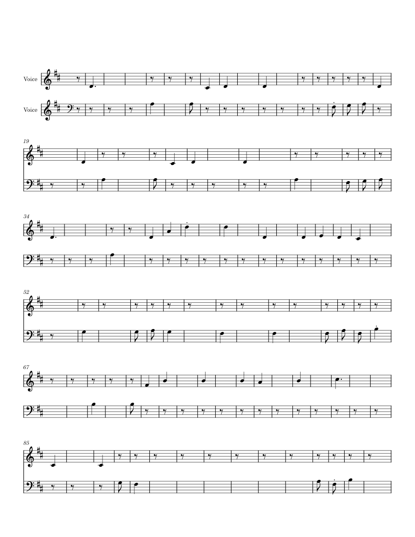 Pvg Score 82535a0b242b70ca08945af7dad5550b7afba67c Sheet music for Vocals (Choral ...
