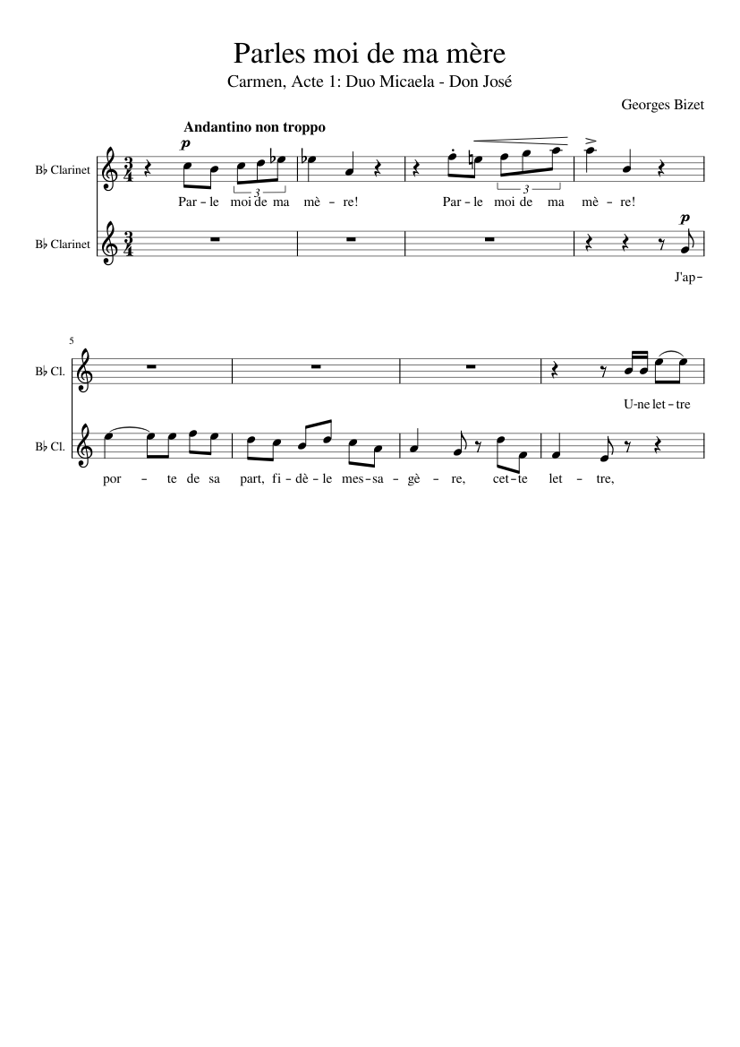 Parles moi de ma mère