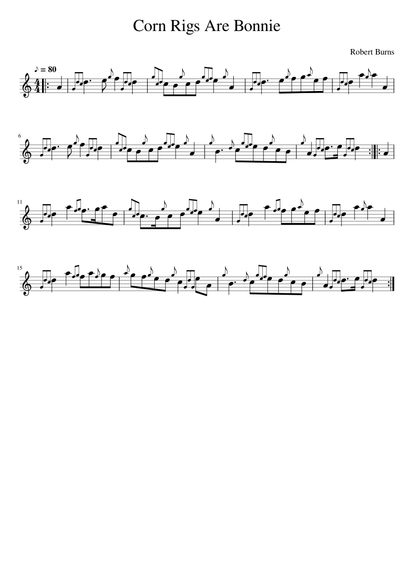 Corn Rigs Are Bonnie