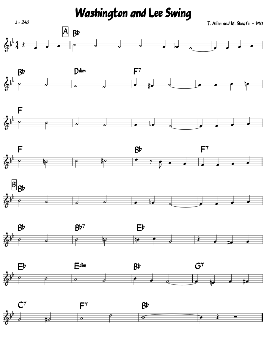 Washington and Lee Swing