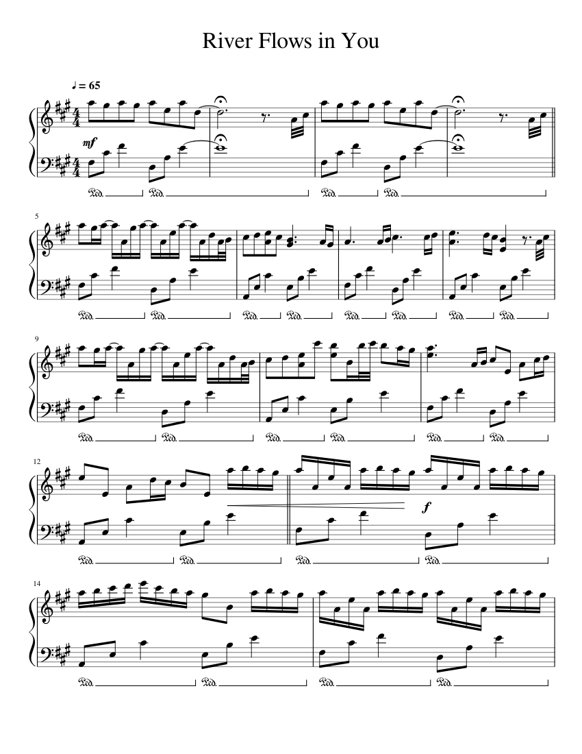 River Flows in You Sheet music for Piano (Solo) | Musescore.com