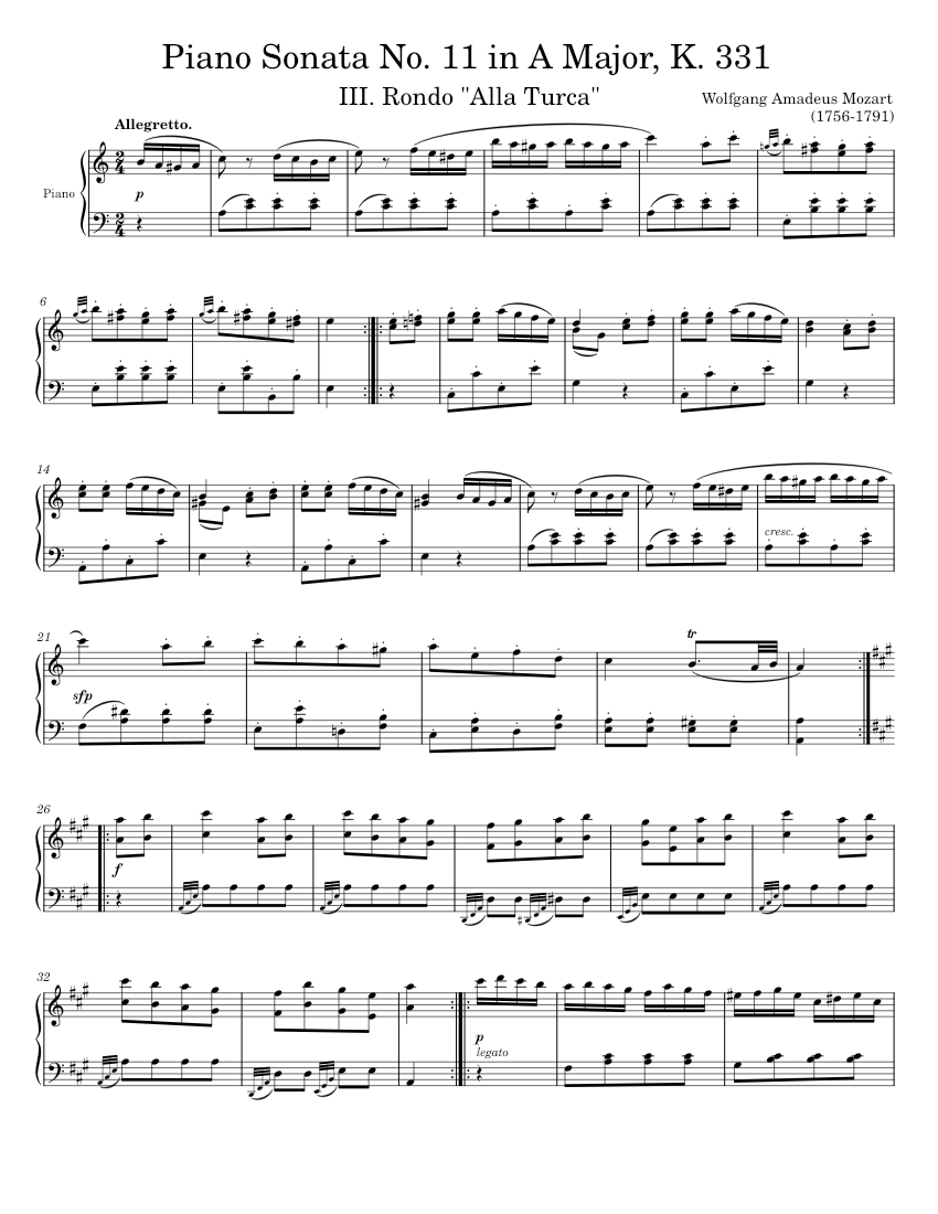 11 in a major k 331. Piano sonata in a major. гайдн соната си бемоль мажор. соната 11 моцарт ноты. Sonata shubert piano notes.