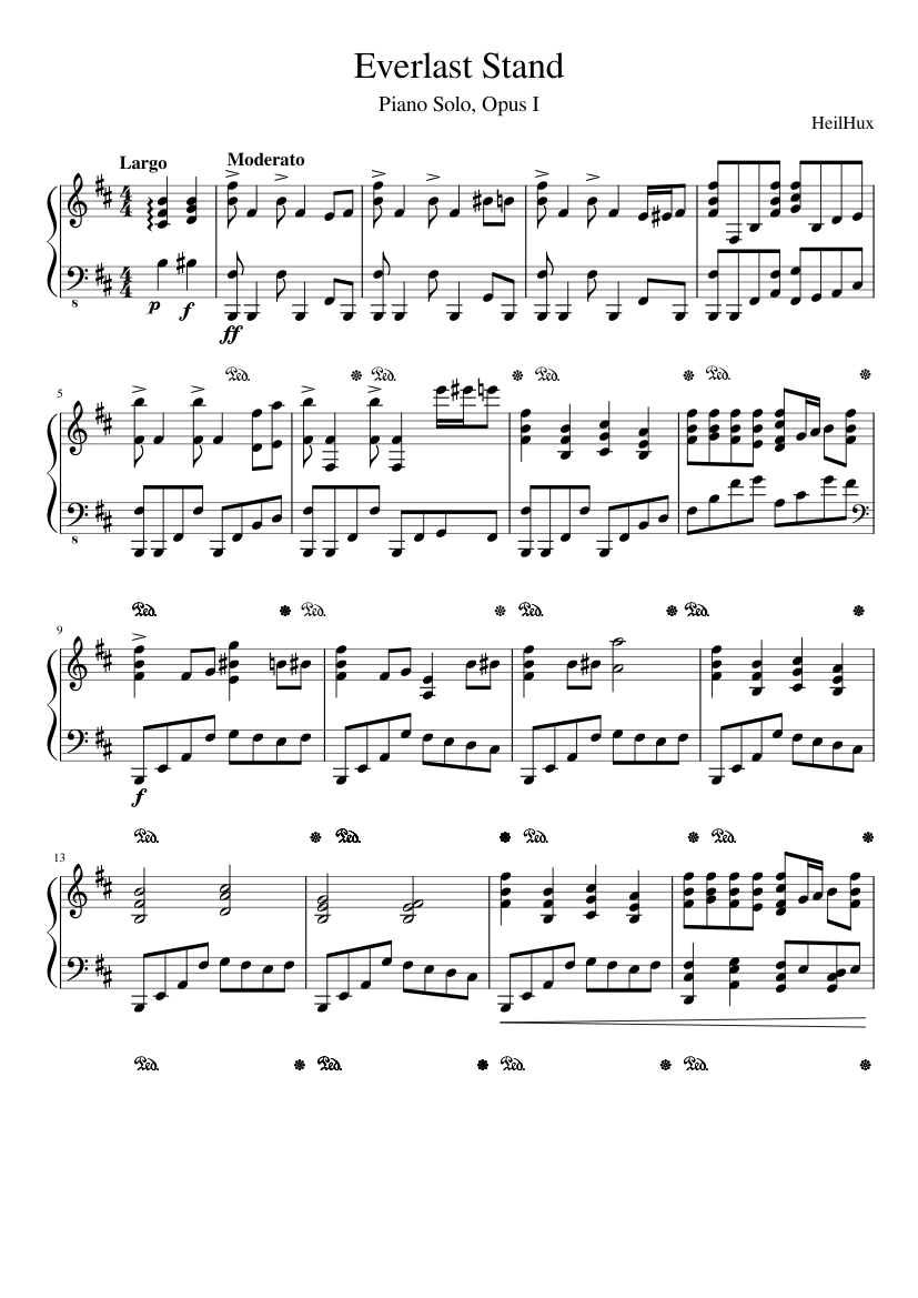 Everlast Stand (Piano Solo Opus I)