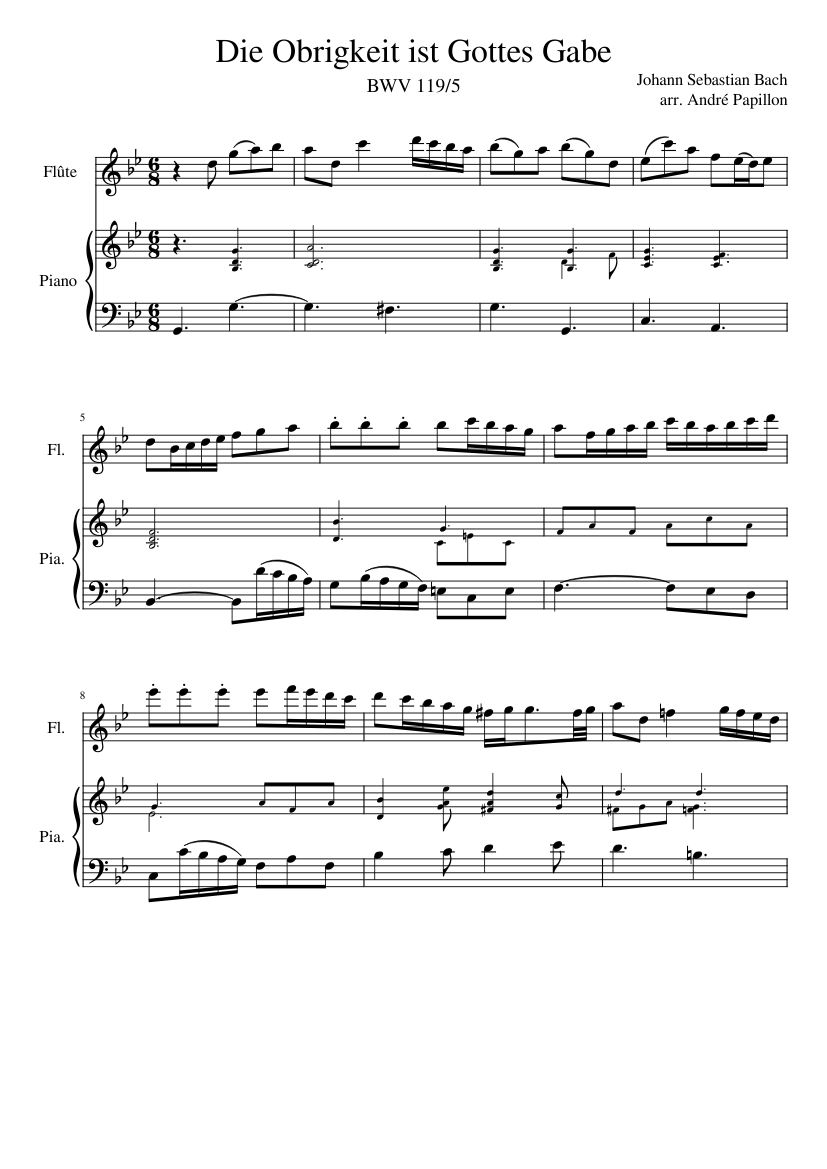 Preise Jerusalem den Herren BWV 119