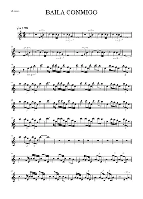 Free Baila Conmigo by Dayvi sheet music | Download PDF or print on  Musescore.com