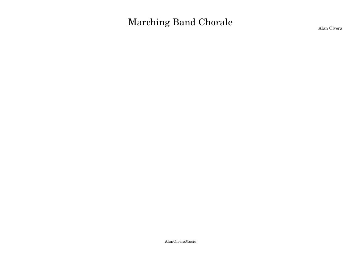 Marching Band Chorale Sheet music for Trombone, Tuba, Flute, Clarinet ...