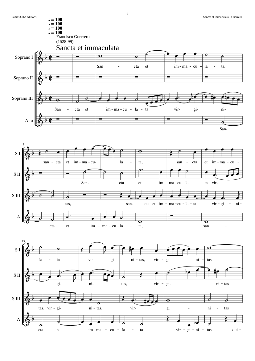 Sancta et immaculata