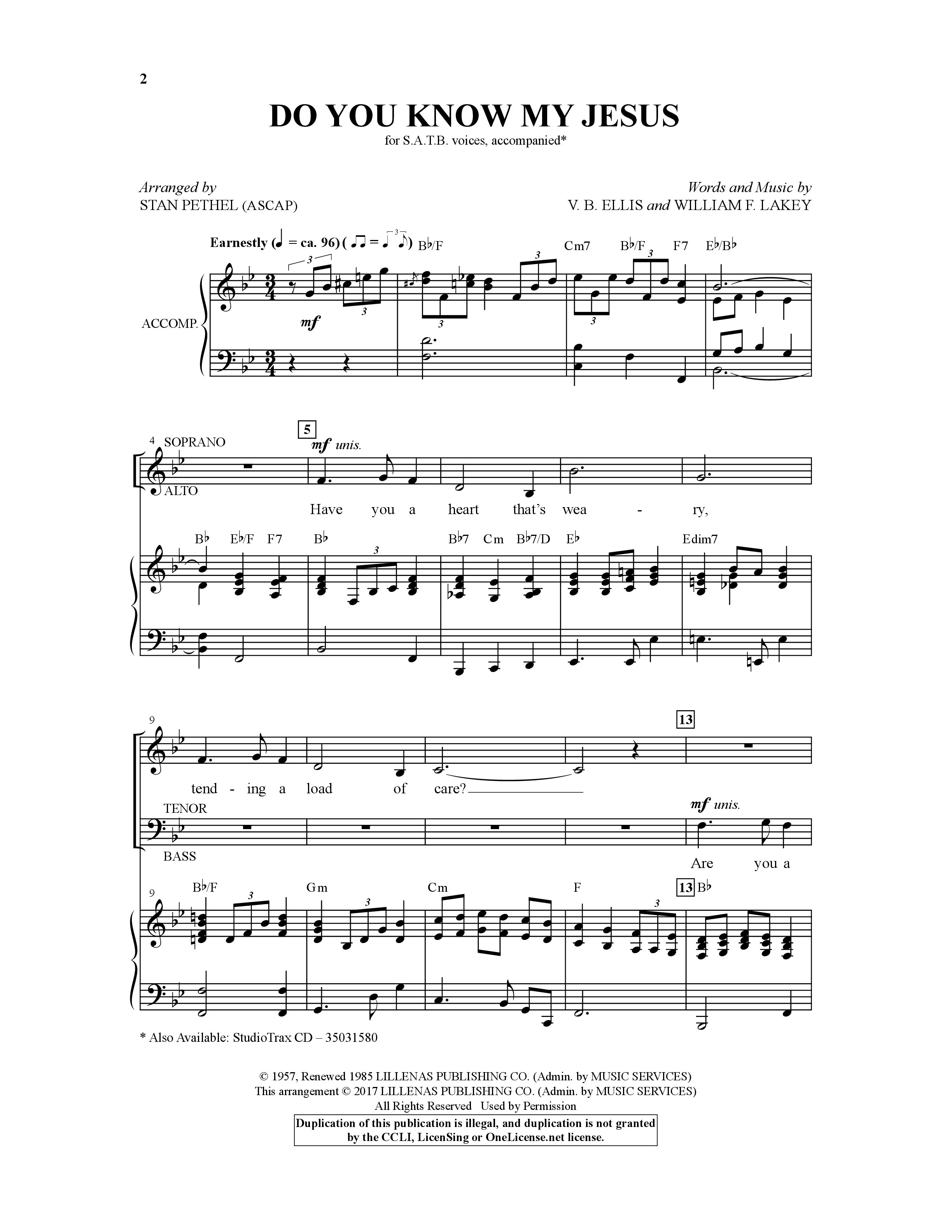 楽譜　吹奏楽　Thus Do You Fare, My Jesus Play Official version of Do You Know My Jesus? Sheet Music by