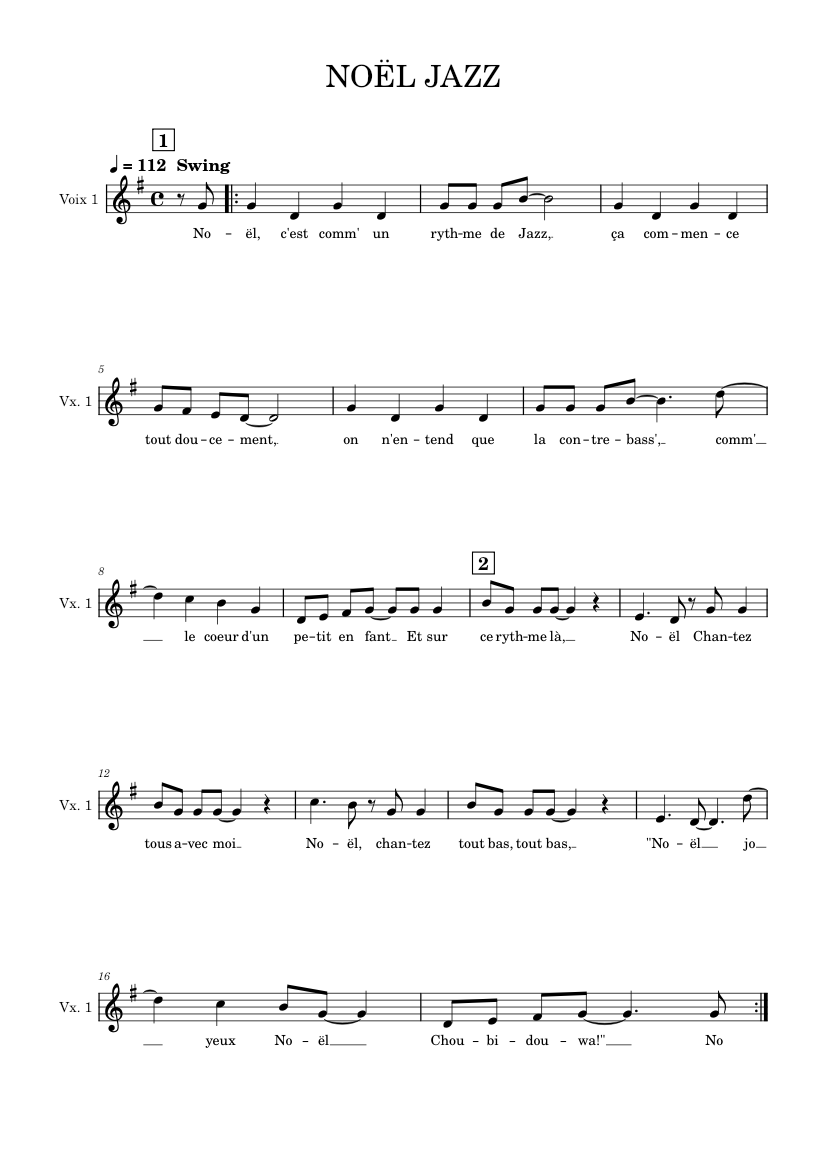 NOËL_JAZZ Sheet music for Vocals (Choral)  Musescore.com