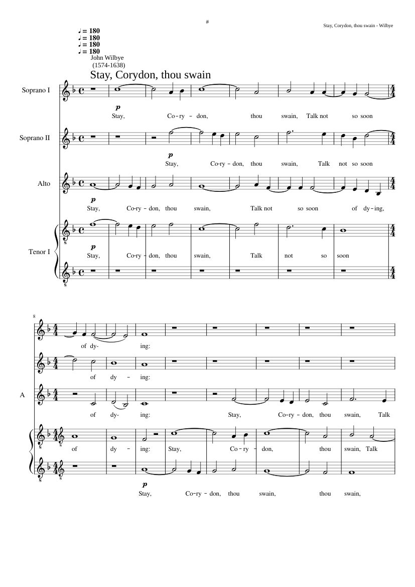 Stay Corydon thou swain