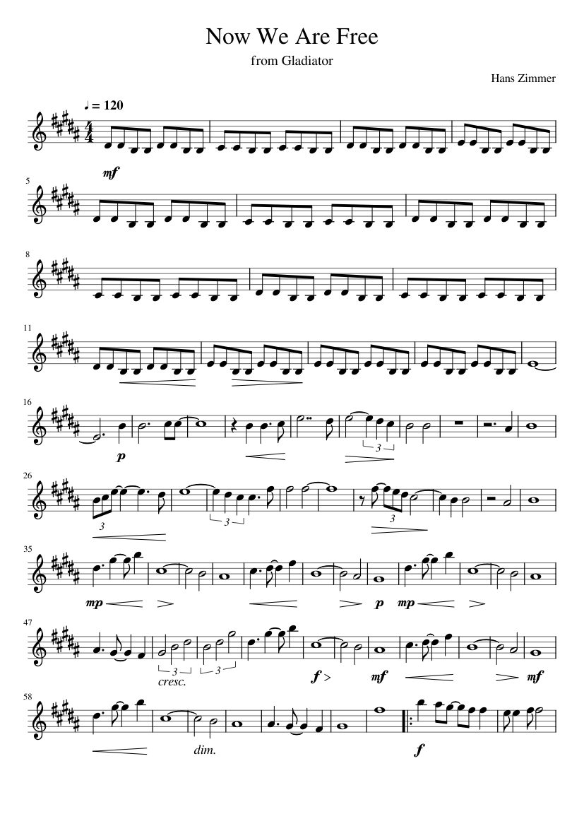 gladiator - now we are free