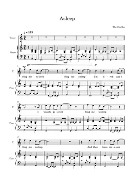 Free Asleep by The Smiths sheet music | Download PDF or print on  Musescore.com