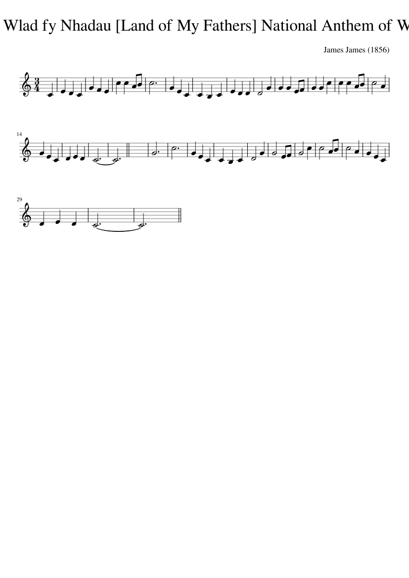 Hen Wlad Fy Nhadau
