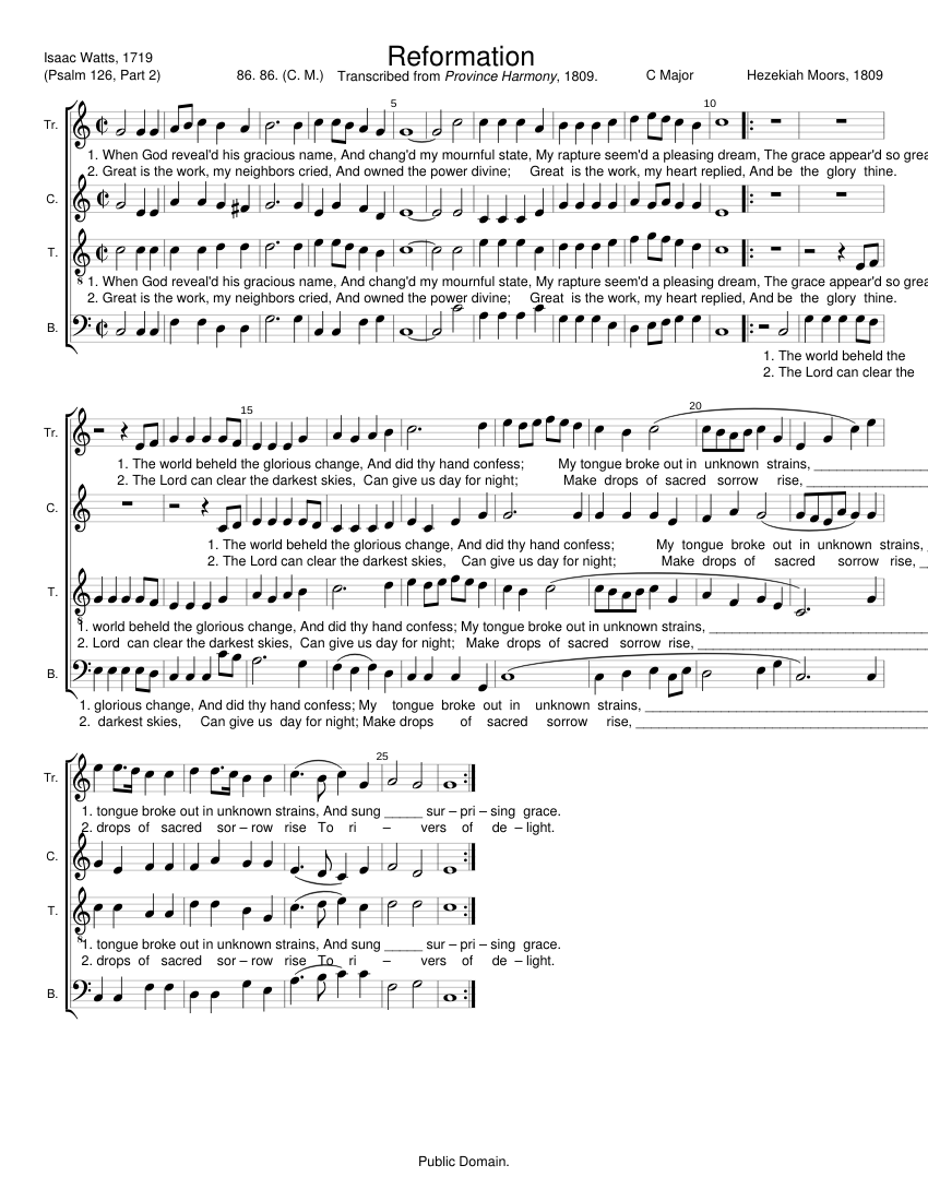 Reformation - Hezekiah Moors