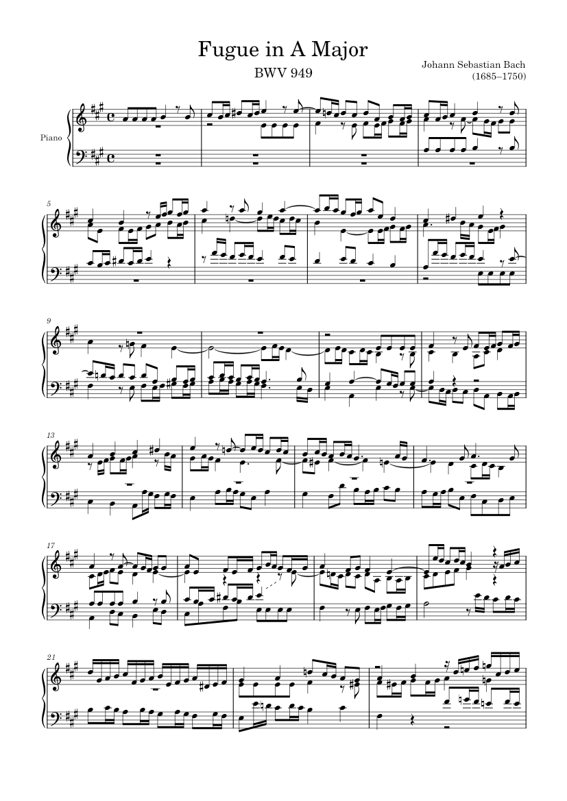 Bach's Fugue à la Gigue 吹奏楽フルスコア Bach's Fugue à la Gigue 吹奏楽フルスコア Bach's Fugue à la Gigue