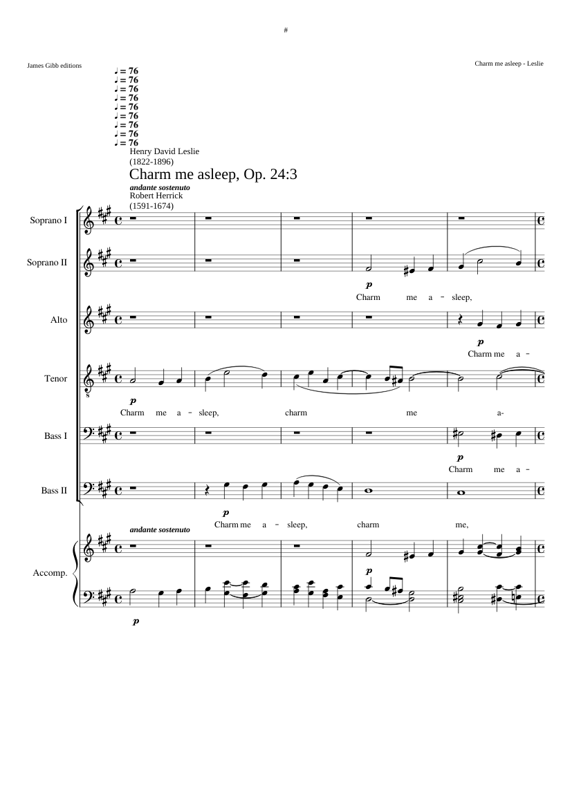 Charm me asleep op.24:3