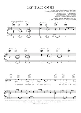Free Lay It All On Me By Rudimental Sheet Music | Download PDF Or.