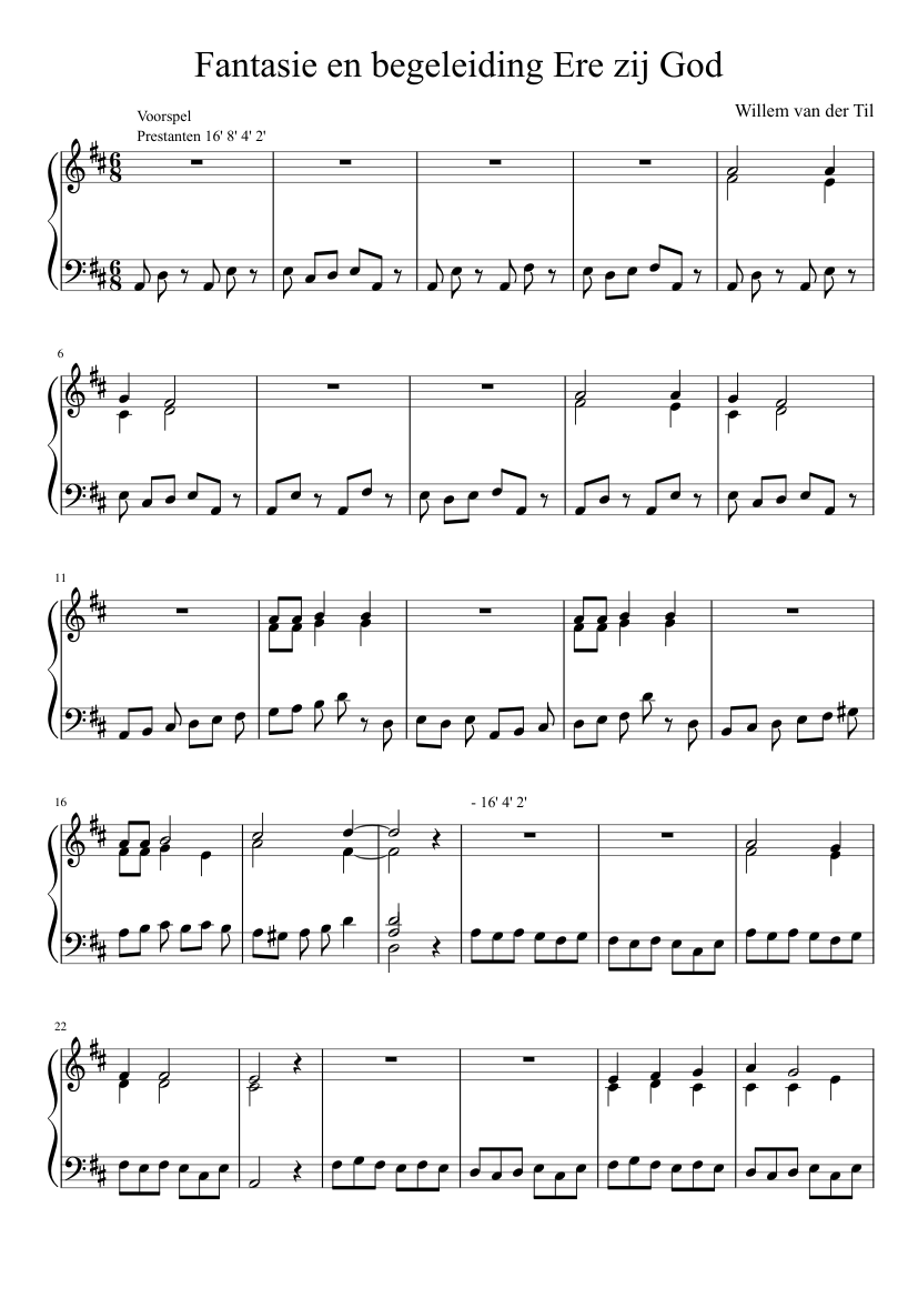 Ere zij God - Fantasie en begeleiding