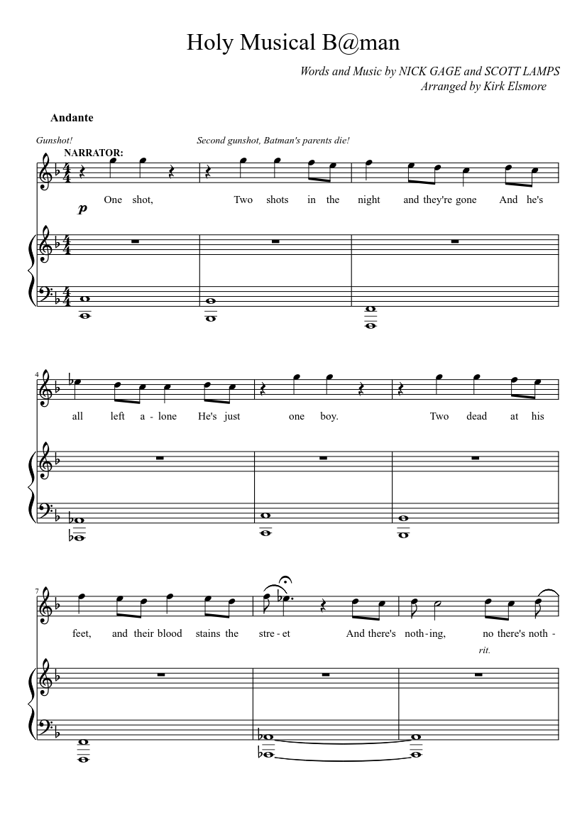 Holy Musical B Man Sheet Music For Piano Vocals Piano Voice Musescore Com
