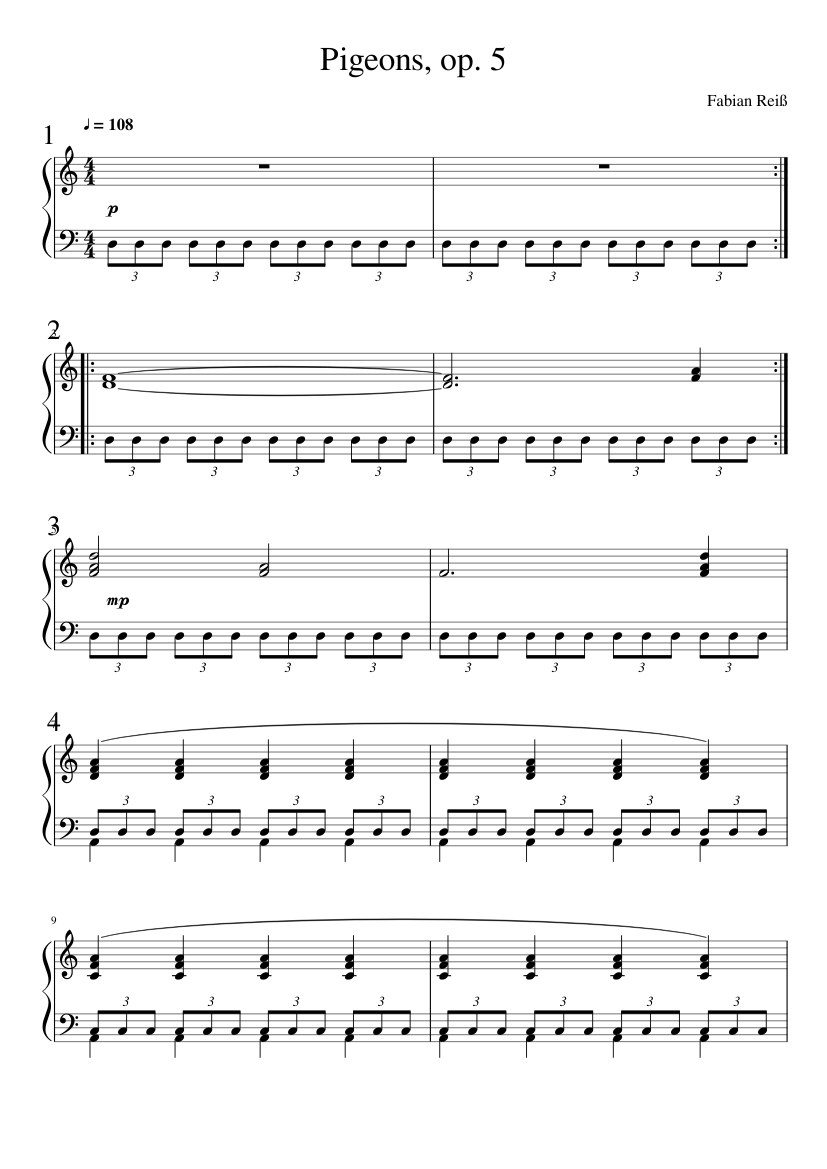 Pigeons op. 5