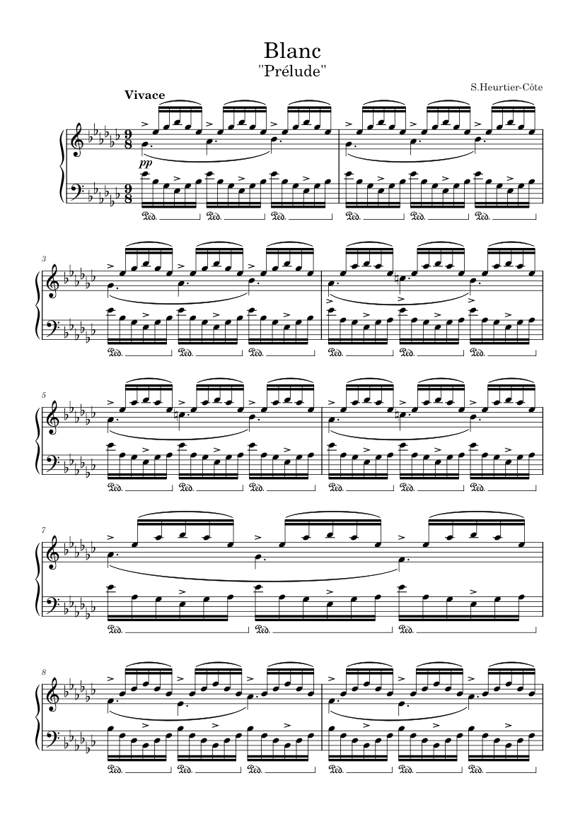 Blanc Sheet music for Piano (Solo) | Musescore.com