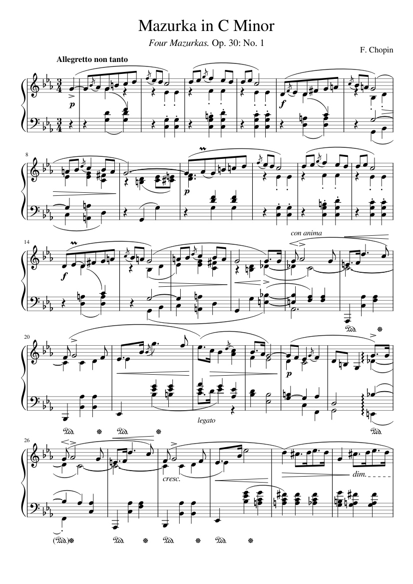 Mazurkas Op.30