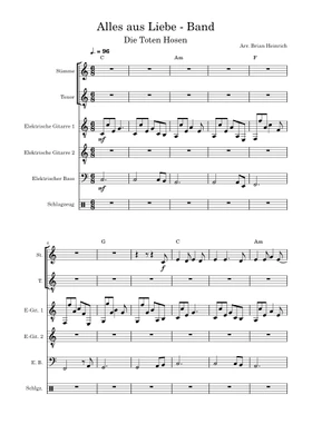 Free alles aus liebe by Die Toten Hosen sheet music | Download PDF or print  on Musescore.com