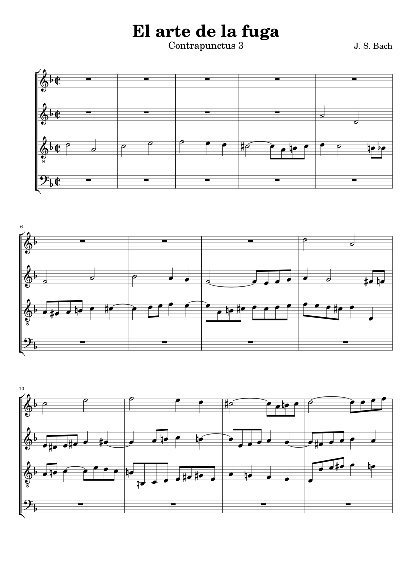 Johann Sebastian Bach - El arte de la fuga: Contrapunctus 3