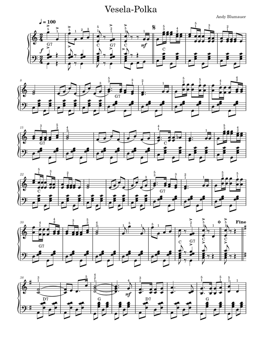 Polkas – Misc Sheet music for Piano (Solo) | Musescore.com