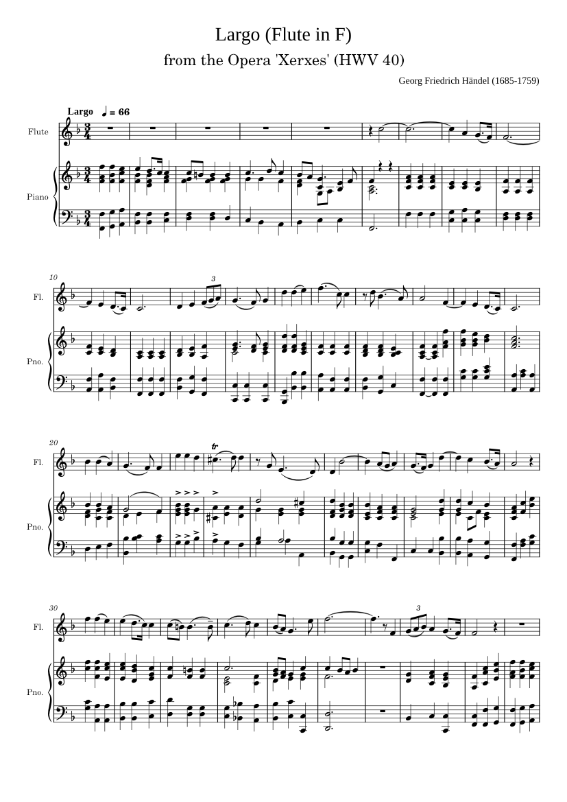 Largo (Flute in F)