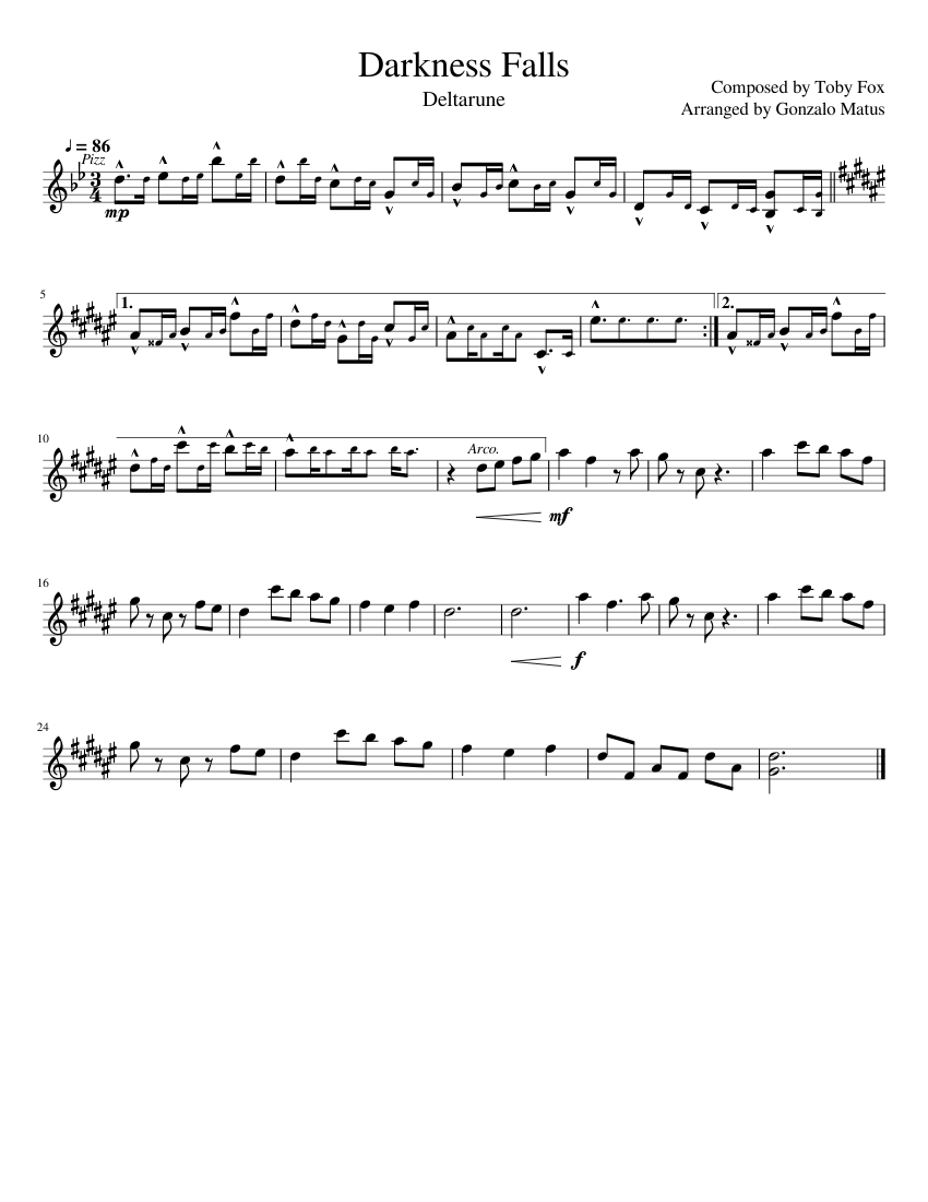 Darkness Falls - Violin Solo