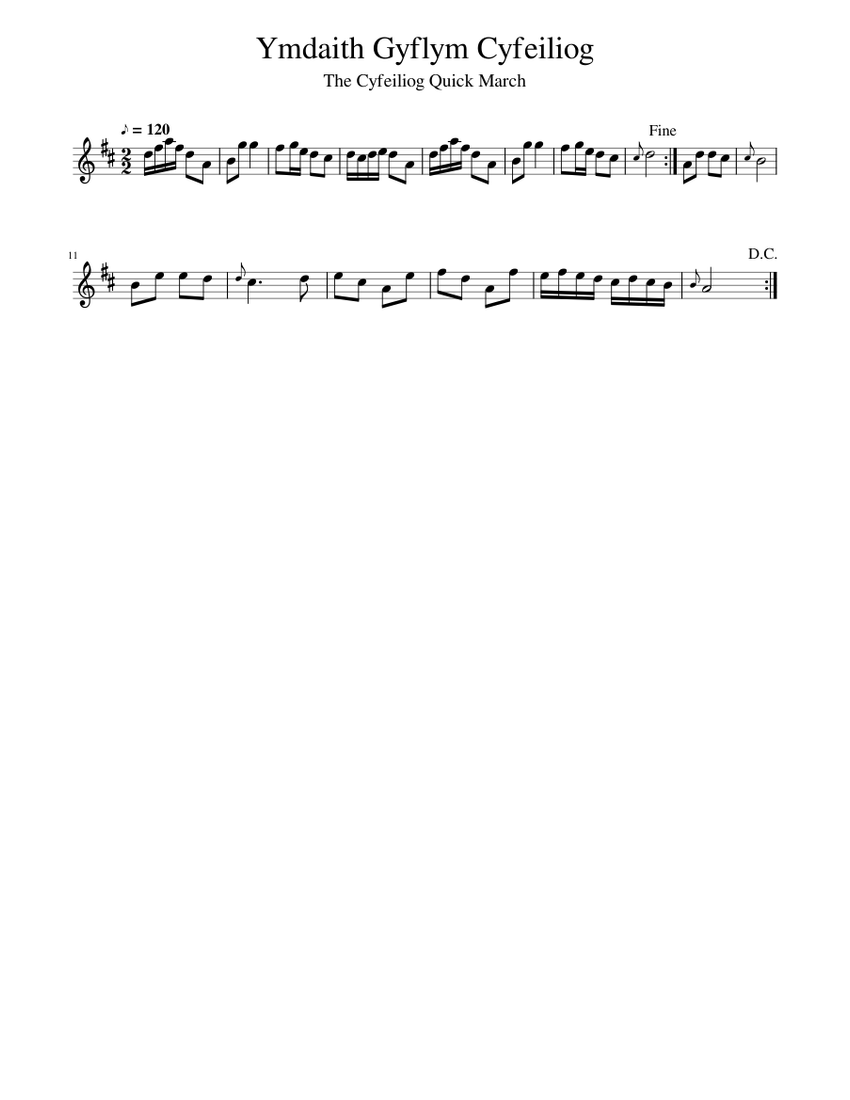 Ymdaith Gyflym Cyfeiliog piano tutorial