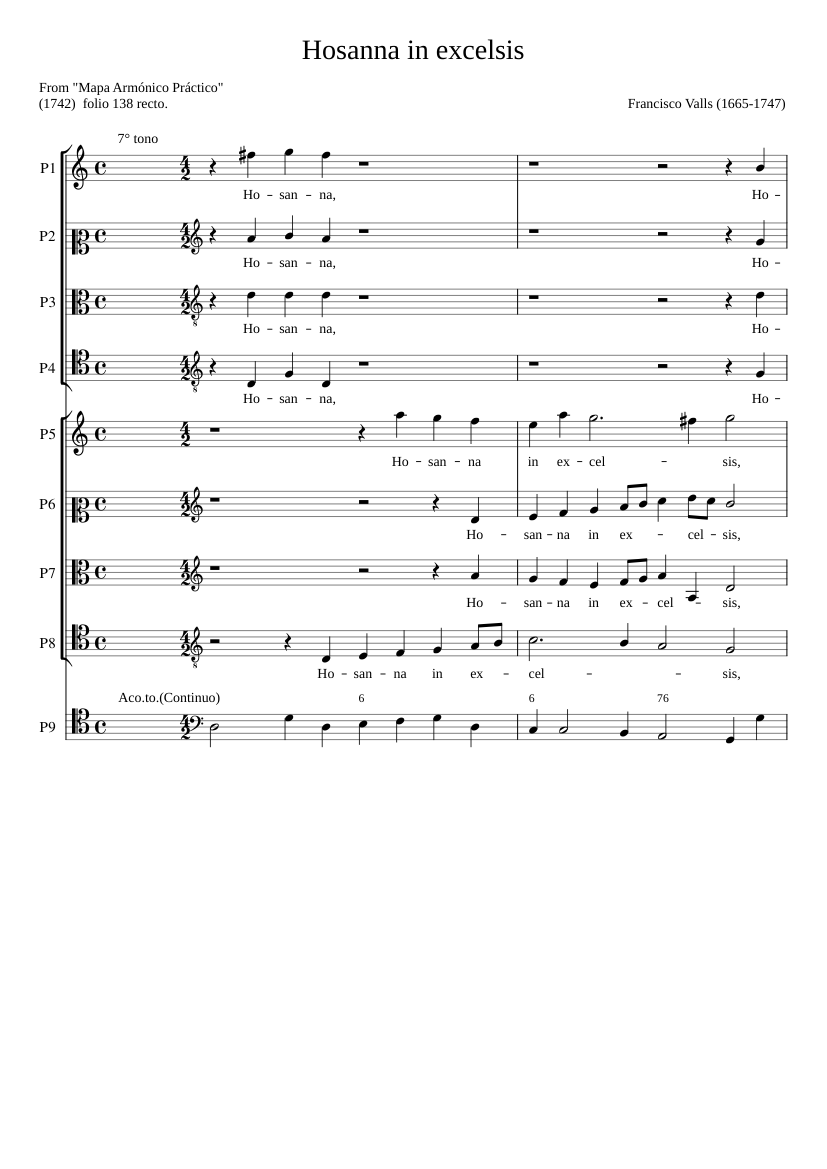 Hosanna in excelsis