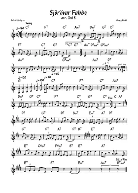 Free Astrid Lindgren sheet music | Download PDF or print on Musescore.com