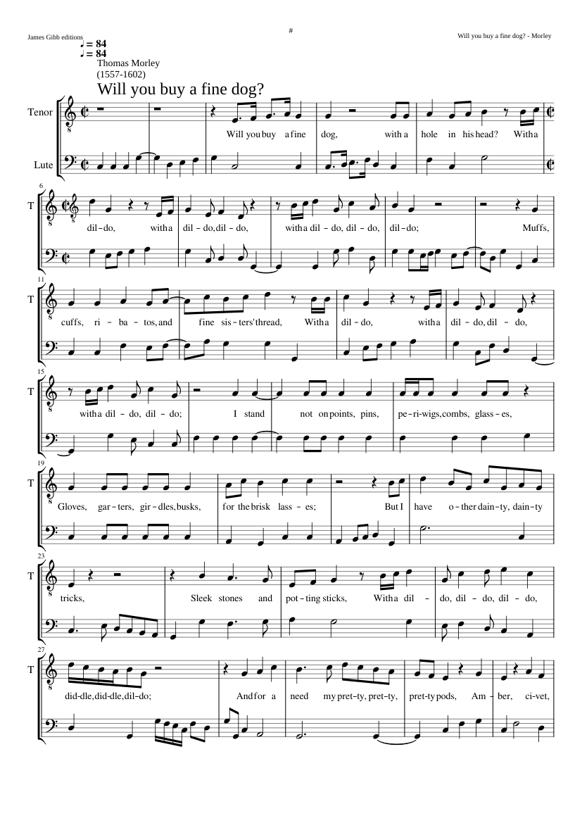 Will you buy a fine dog?