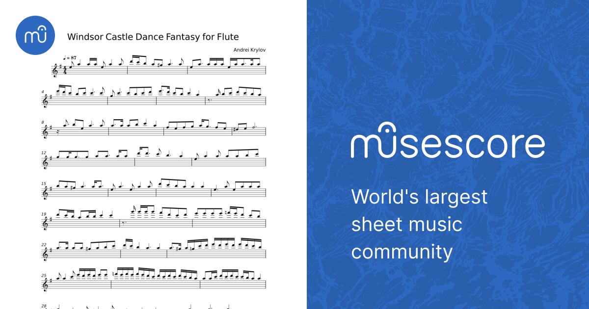 Windsor Castle Dance Fantasy for Flute Sheet music for Flute (Solo ...