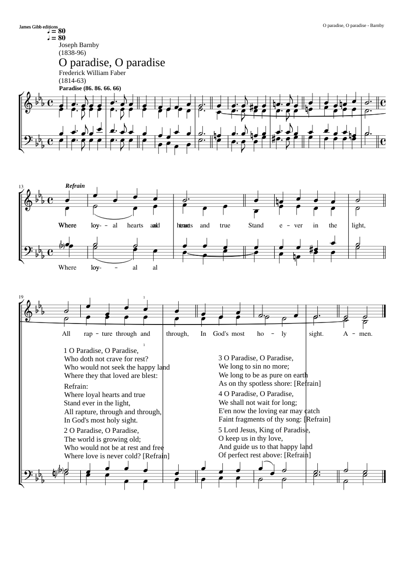 O paradise O paradise