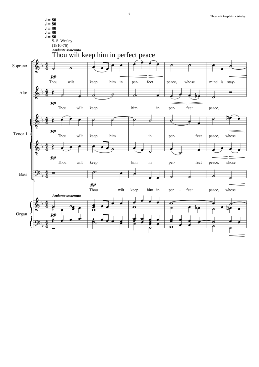 Thou wilt keep him in perfect peace