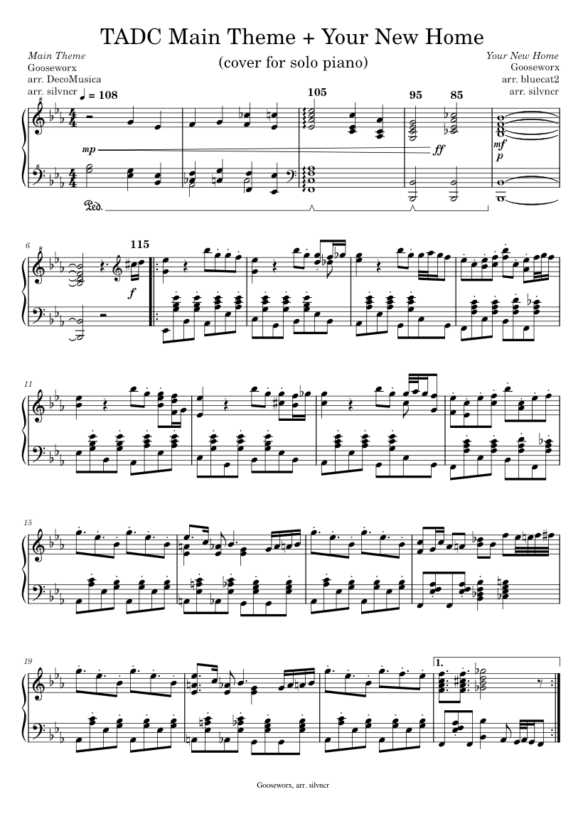 The Amazing Digital Circus – Gooseworx Sheet music for Piano (Solo ...
