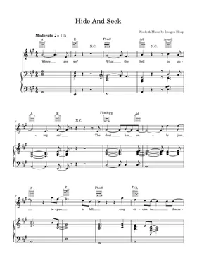 Hide and Seek (ssaa) Sheet music for Piano (Mixed Quintet)