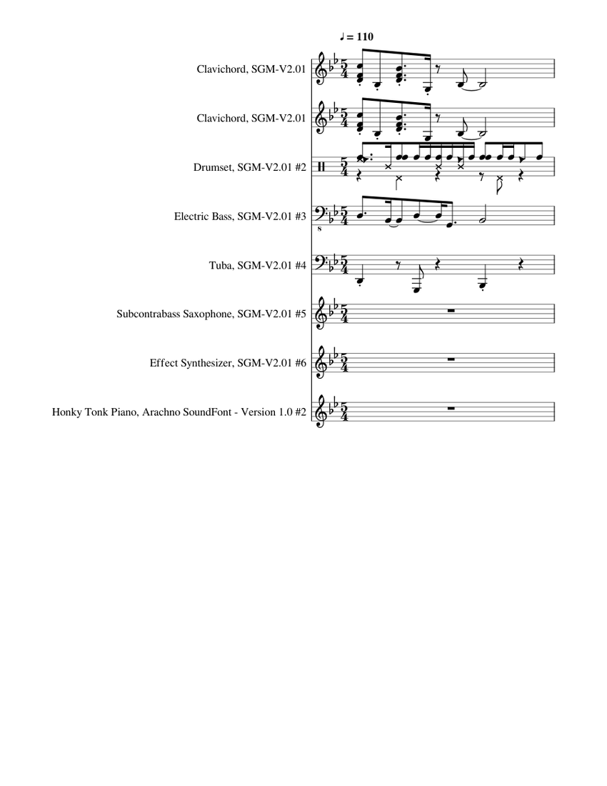Spongetale Patrick Sheet Music For Drum Group Tuba Bass Synthesizer Piano Mixed Ensemble Download And Print In Pdf Or Midi Free Sheet Music Musescore Com