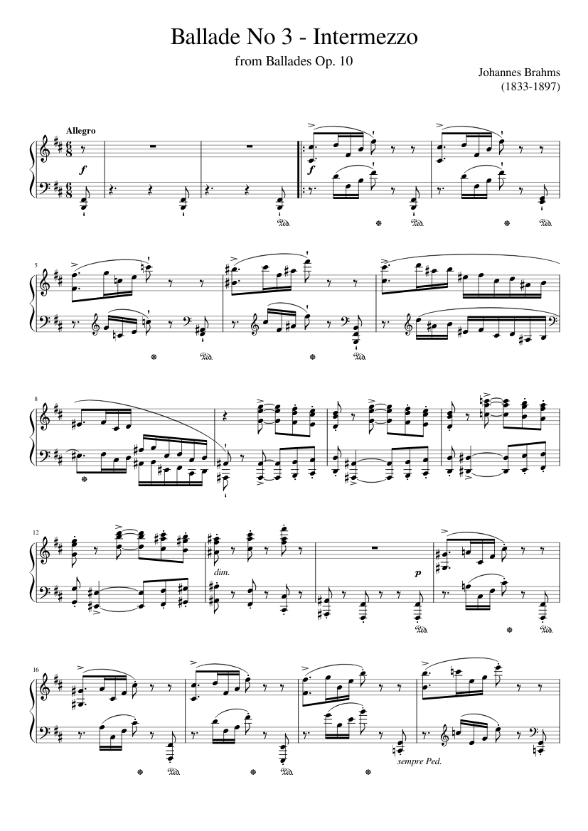 4 Ballades Op.10