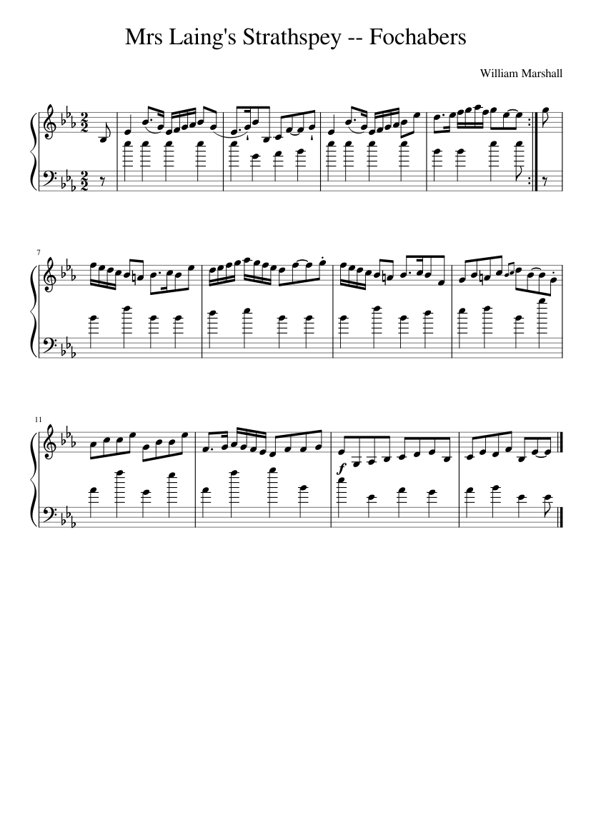 Mrs Laing's Strathspey -- Fochabers