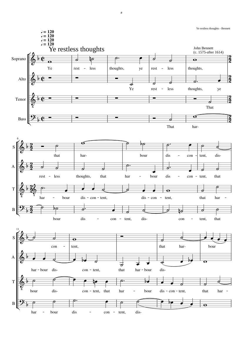 Ye restless thoughts