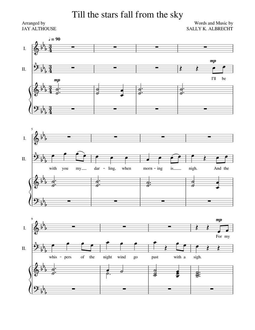 Stars Falling From The Sky Song