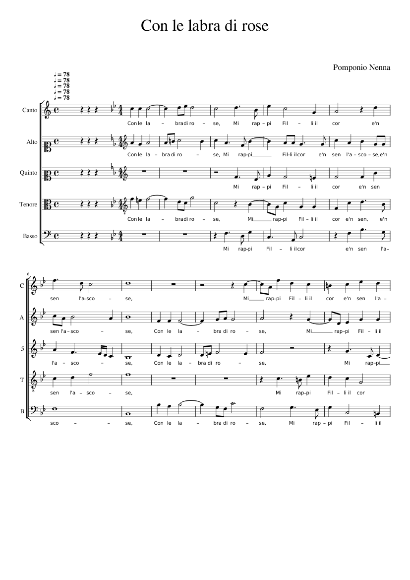 Con le labra di rose