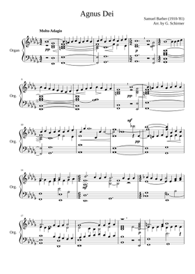 Agnus Dei Sheet Music Free Download In Pdf Or Midi On Musescore Com Mixed chorus with organ or piano accompaniment. musescore com
