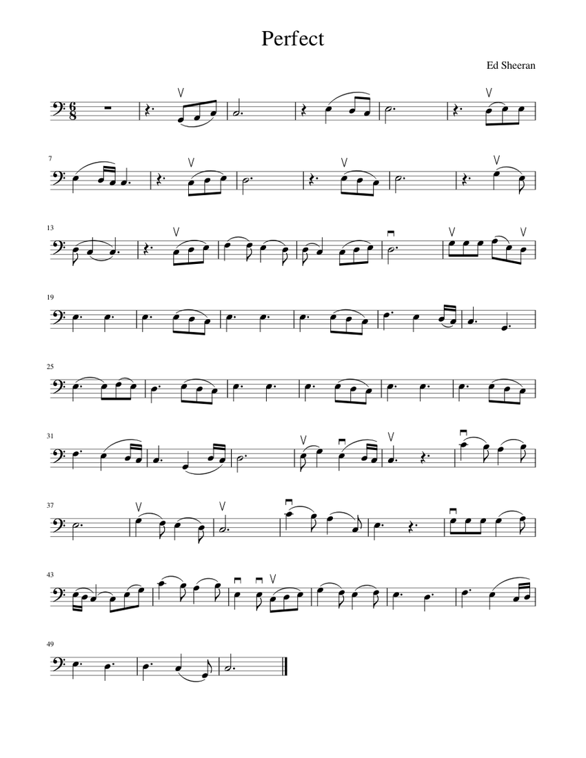 perfect-sheet-music-for-cello-solo-musescore
