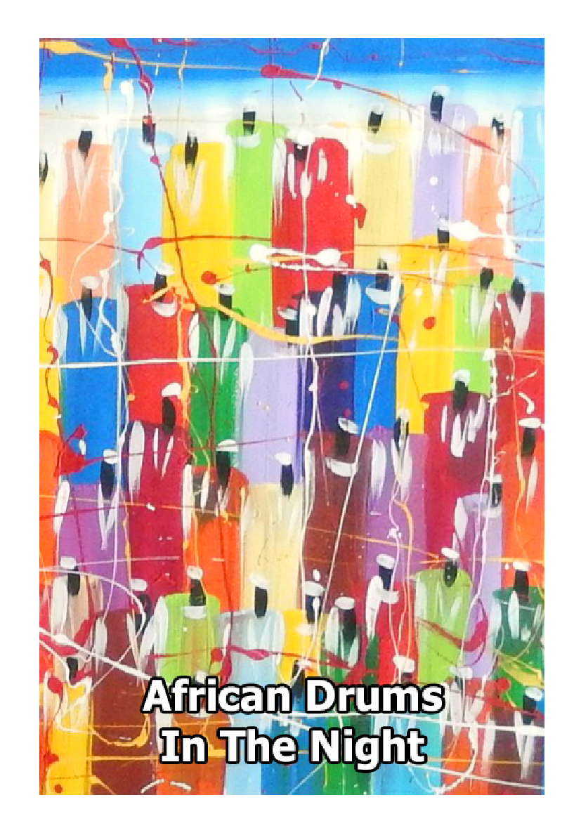 African Drums in the Night Sheet music for Organ, Kazoo, Bass guitar